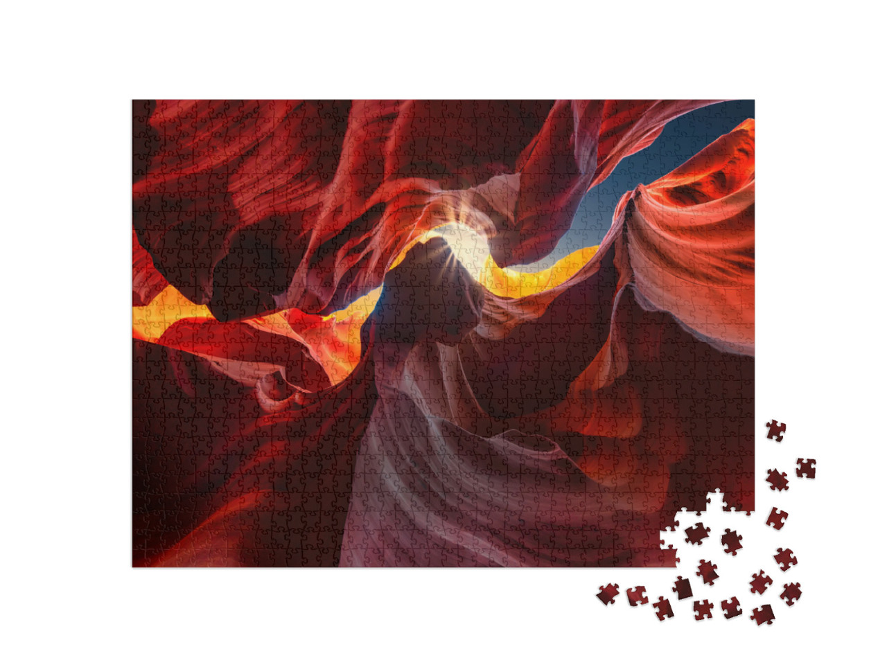 Breathtaking Antelope Canyon in Arizona, the Usa... Jigsaw Puzzle with 1000 pieces