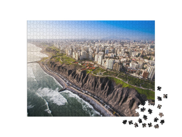 Lima, Peru Panoramic View of Lima from Miraflores... Jigsaw Puzzle with 1000 pieces