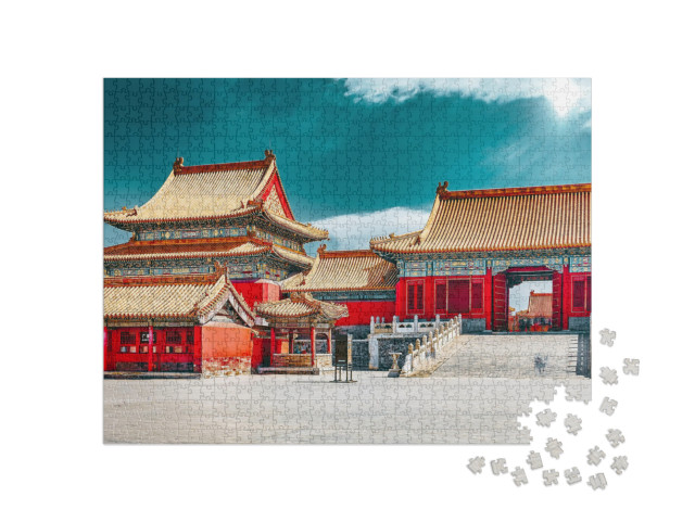 Palaces, Pagodas Inside the Territory of the Forbidden Ci... Jigsaw Puzzle with 1000 pieces