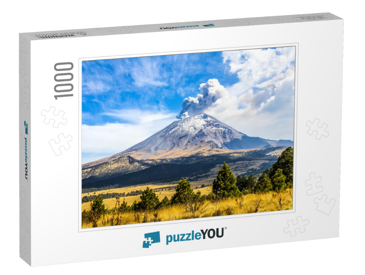 Active Popocatepetl Volcano in Mexico... Jigsaw Puzzle with 1000 pieces