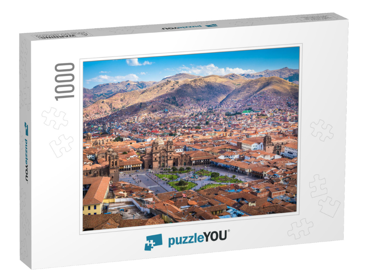 Panoramic View of Cusco Historic Center, Peru... Jigsaw Puzzle with 1000 pieces