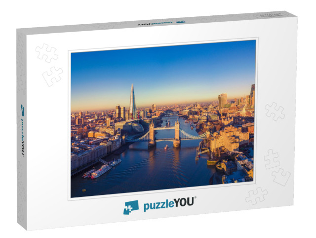 Aerial Panoramic Cityscape View of London & the River Tha... Jigsaw Puzzle