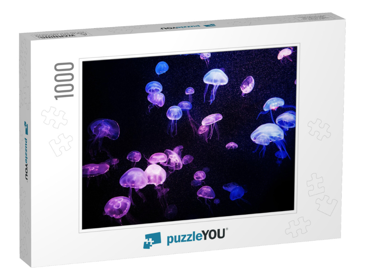 Beautiful Light Reflection on Jellyfish in the Aquarium... Jigsaw Puzzle with 1000 pieces