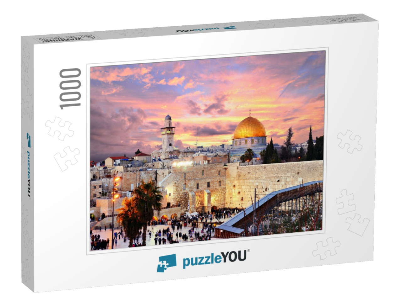 Skyline of the Old City At the Western Wall & Temple Moun... Jigsaw Puzzle with 1000 pieces