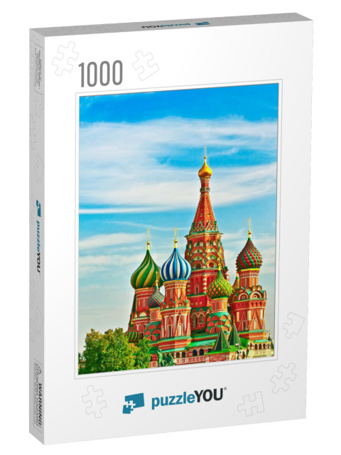 St Basils Cathedral on Red Square in Moscow... Jigsaw Puzzle with 1000 pieces