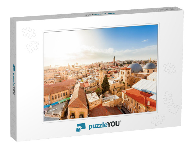 Old City of Jerusalem with the Aerial View. View of the C... Jigsaw Puzzle