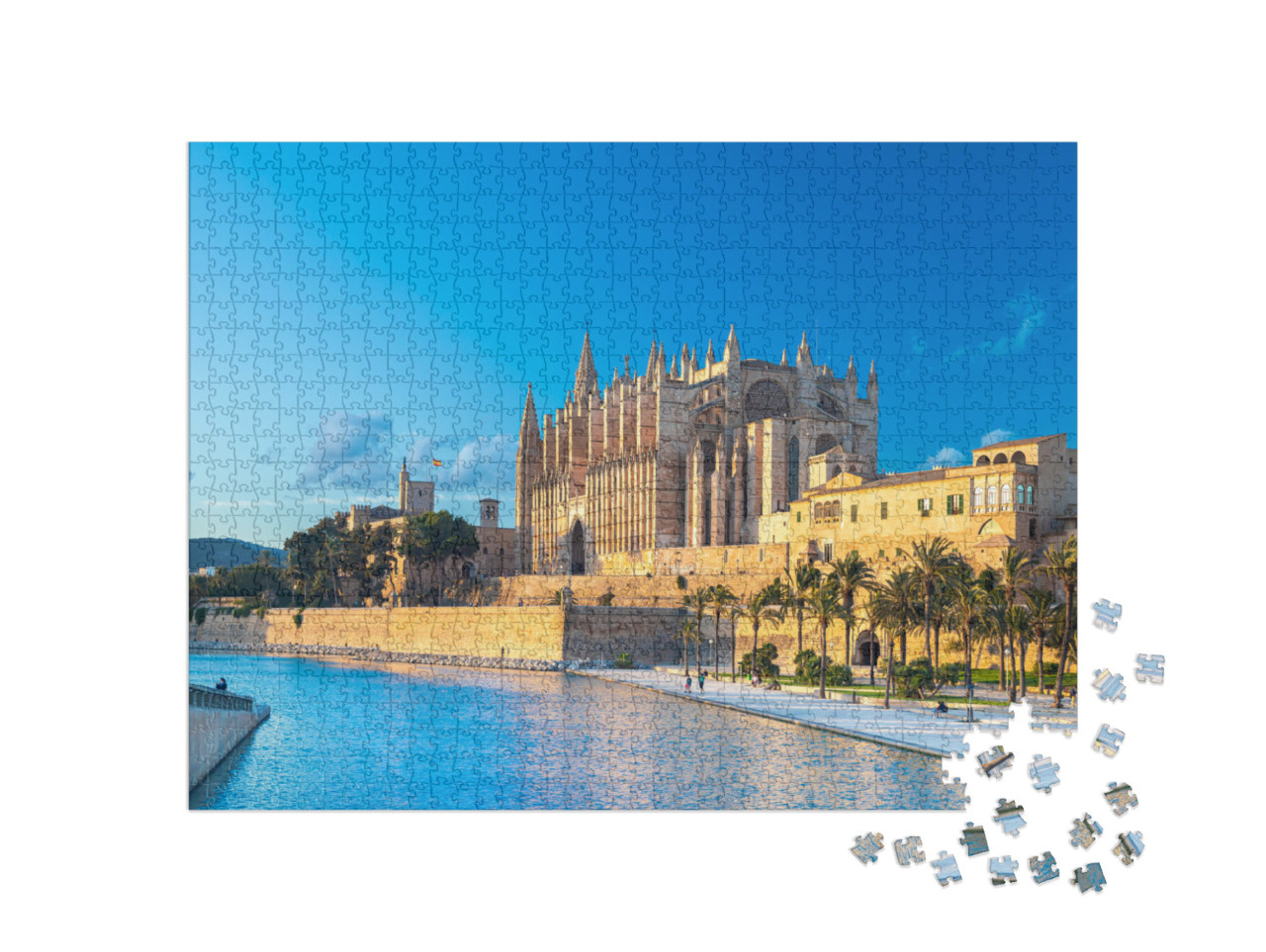 Panoramic View of Palma De Majorca, Mallorca Balearic Isl... Jigsaw Puzzle with 1000 pieces