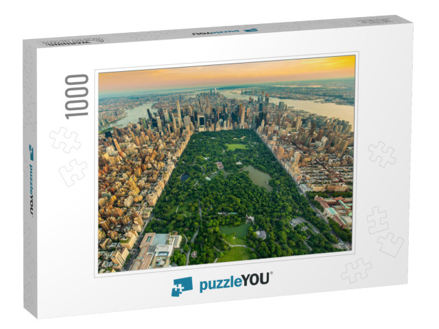 New York Central Park Aerial View in Summer... Jigsaw Puzzle with 1000 pieces