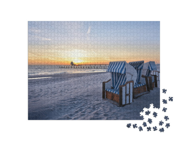 Beach of the Baltic Sea Resort Zingst... Jigsaw Puzzle with 1000 pieces