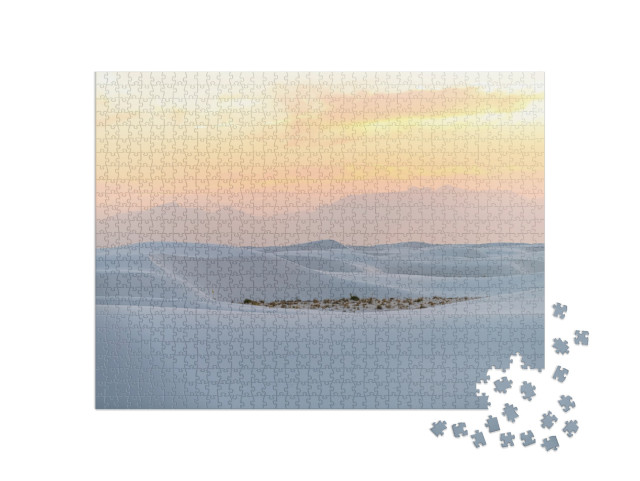 White Sands National Monument Park Hills of Gypsum Sand D... Jigsaw Puzzle with 1000 pieces