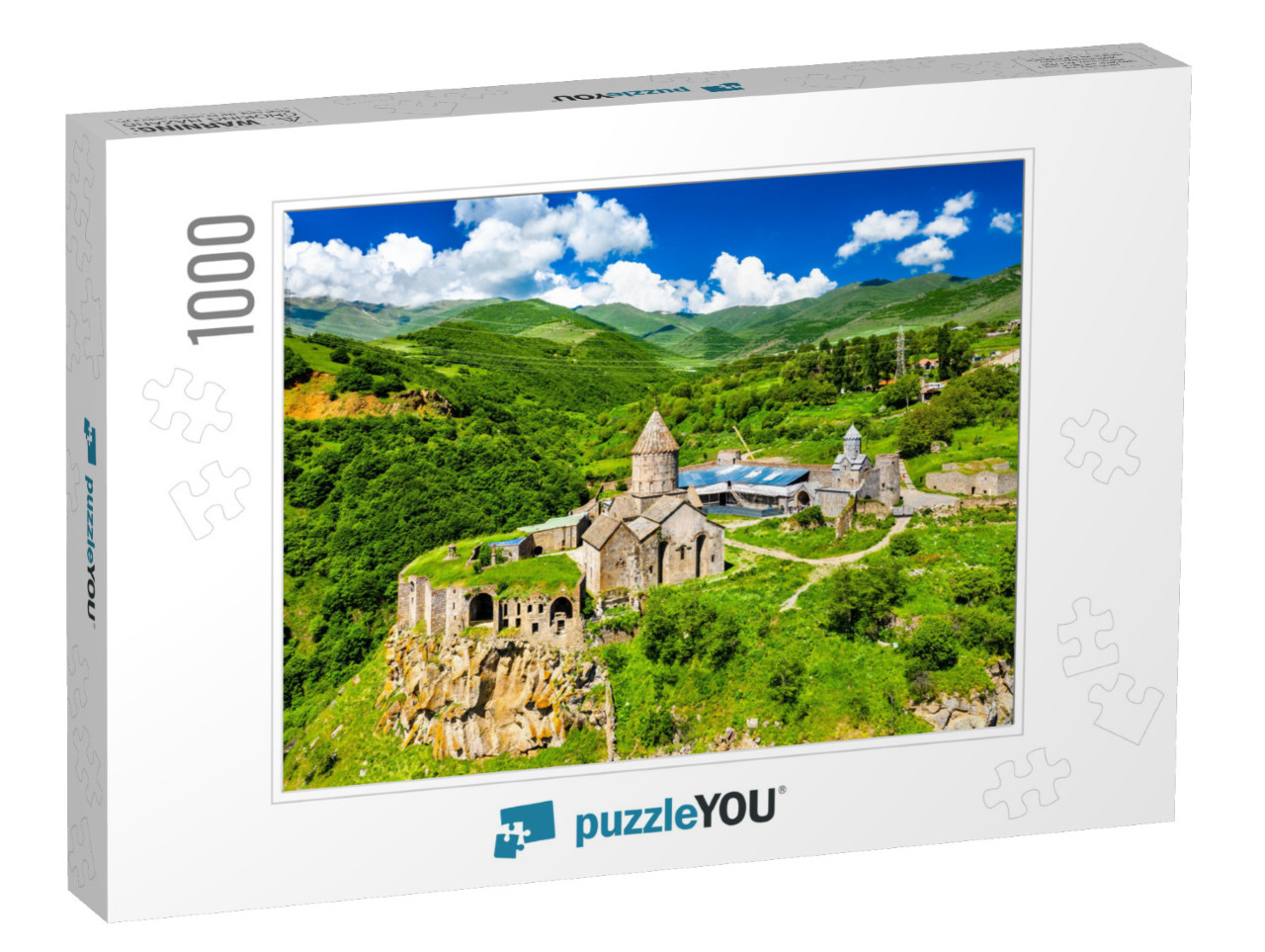 Aerial View of Tatev Monastery. UNESCO World Heritage in... Jigsaw Puzzle with 1000 pieces