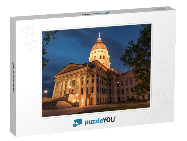 Exterior of the Kansas State Capital Building in Topeka... Jigsaw Puzzle