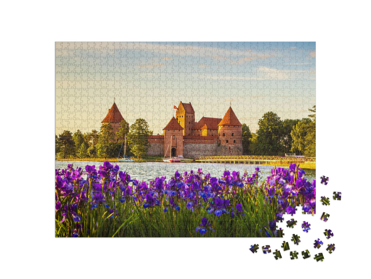 Trakai Island Castle - a Popular Tourist Destination in L... Jigsaw Puzzle with 1000 pieces