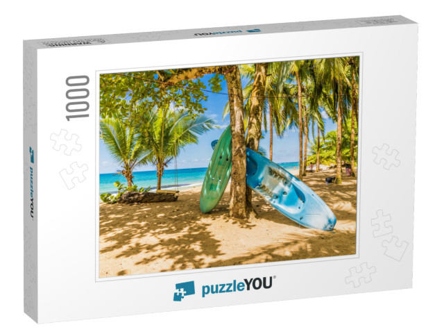 Punta Uva, Puerto Viejo, Costa Rica. March 2018. a View o... Jigsaw Puzzle with 1000 pieces