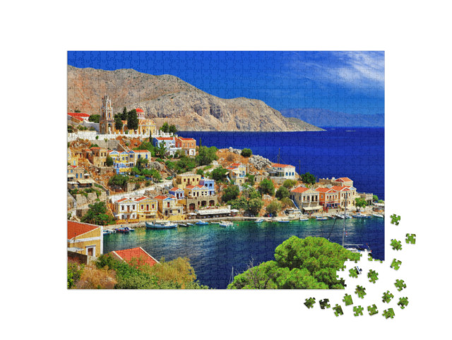 Wonderful Greece. Symi Island, Dodecanese... Jigsaw Puzzle with 1000 pieces