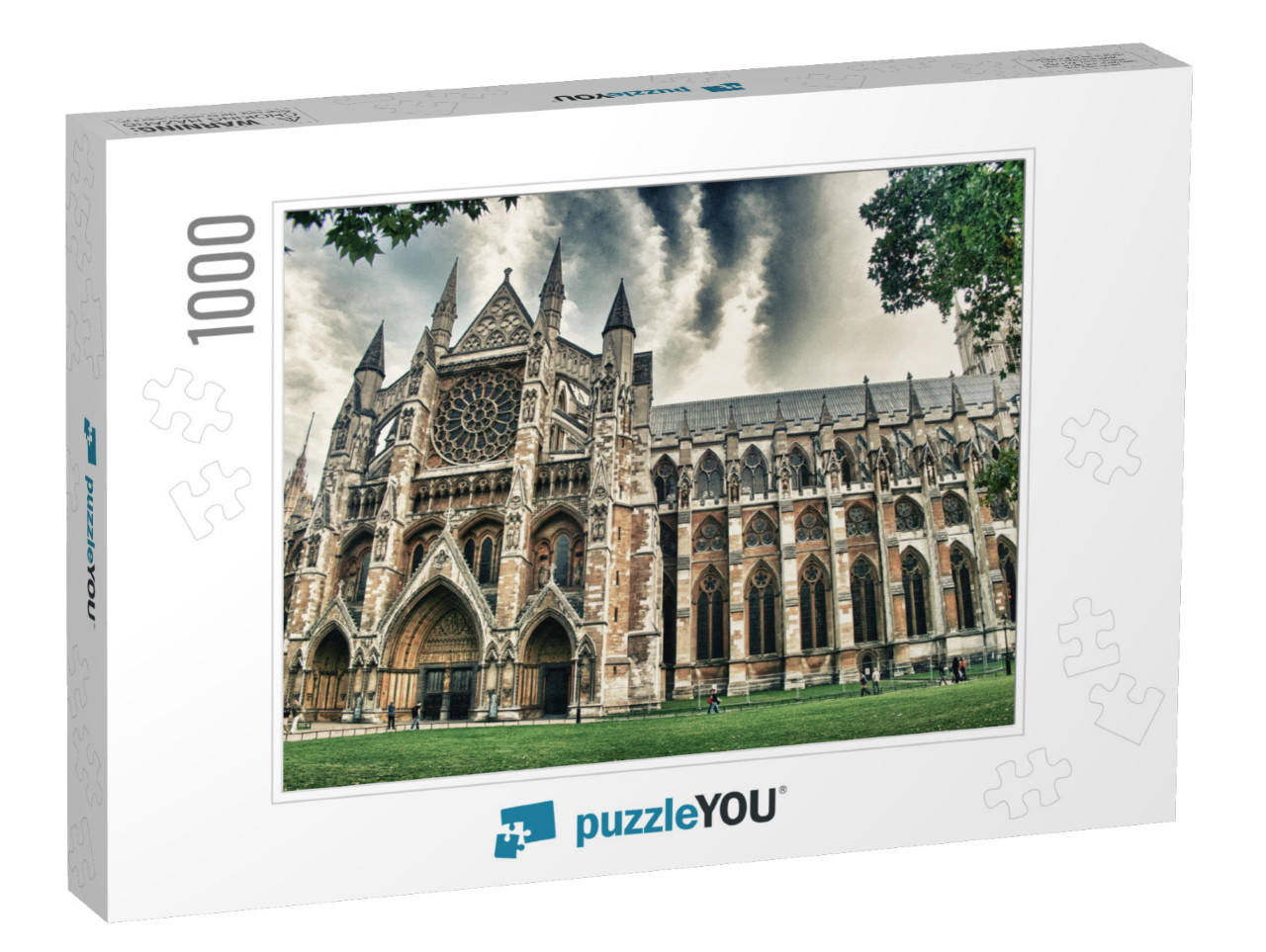 The Westminster Abbey in London, Side View... Jigsaw Puzzle with 1000 pieces