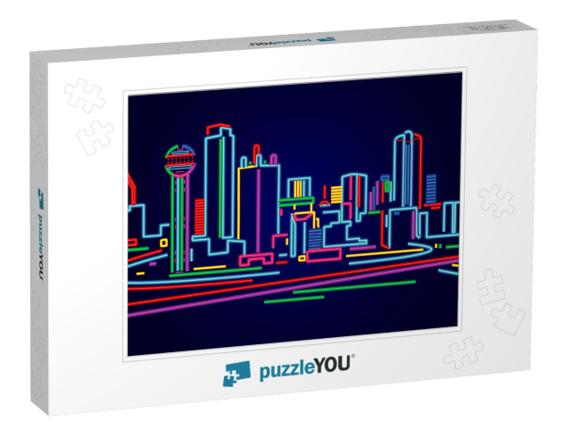 Dallas Texas Skyline... Jigsaw Puzzle