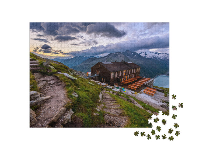 The Olpererhuette 2, 388 Meters is a Well Known German Al... Jigsaw Puzzle with 1000 pieces