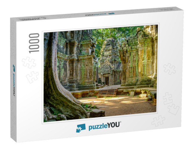 Ta Prohm Temple in the Morning Light. Part of the Angkor... Jigsaw Puzzle with 1000 pieces