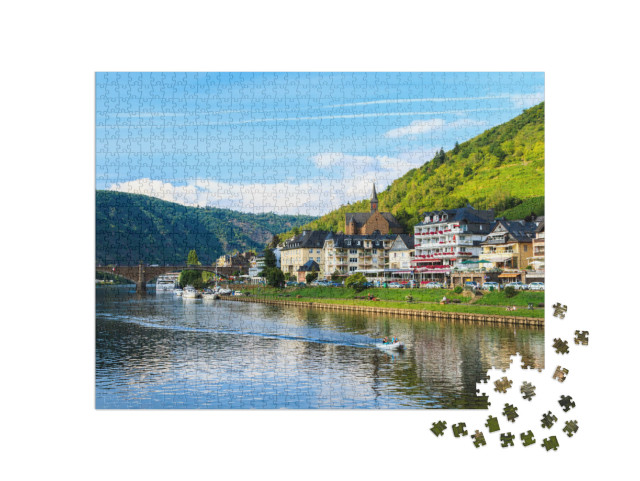 View of the Wine Town Cochem At the Moselle in Germany... Jigsaw Puzzle with 1000 pieces