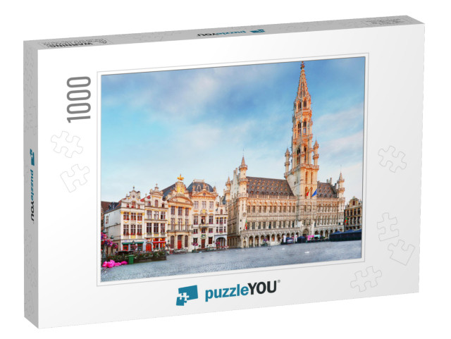 Grand Place in Brussels, Belgium... Jigsaw Puzzle with 1000 pieces