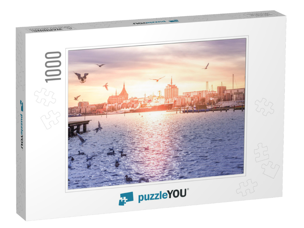 Rostock in the Morning, Germany... Jigsaw Puzzle with 1000 pieces