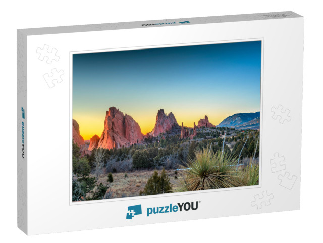 Garden of the Gods, Colorado Springs, Colorado, Usa... Jigsaw Puzzle