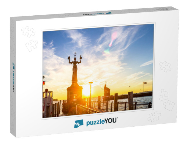 Imperia in Konstanz, Lake Constance, Germany... Jigsaw Puzzle