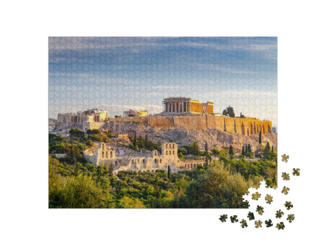 Athens, Greece... November 4, 2018 Famous Athens Landmark... Jigsaw Puzzle with 1000 pieces