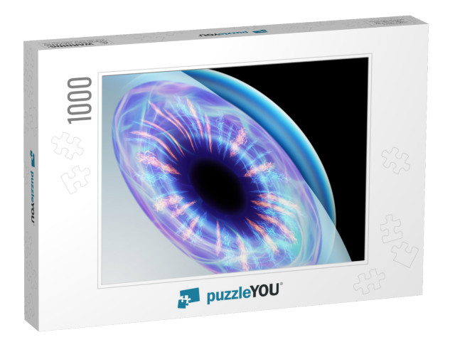 Realistic Human Eye Pupil Close-Up View. the Concept of L... Jigsaw Puzzle with 1000 pieces