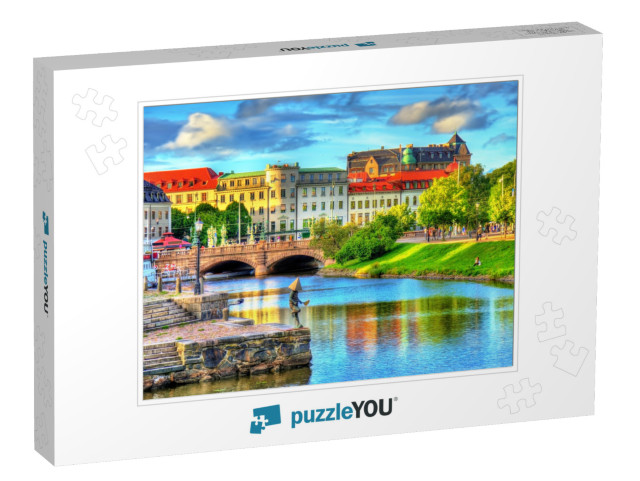 Canal in the Historic Center of Gothenburg, Sweden... Jigsaw Puzzle