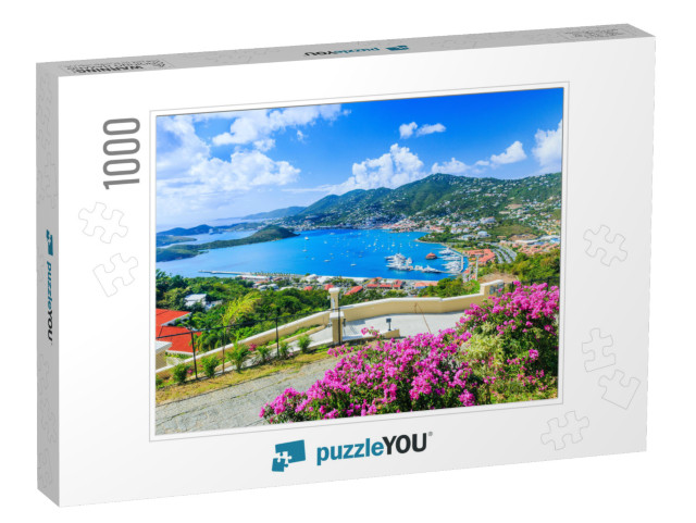 Caribbean, St Thomas Us Virgin Islands. Panoramic View... Jigsaw Puzzle with 1000 pieces