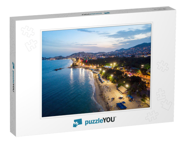 Aerial Photo of Acapulco At Sunset... Jigsaw Puzzle