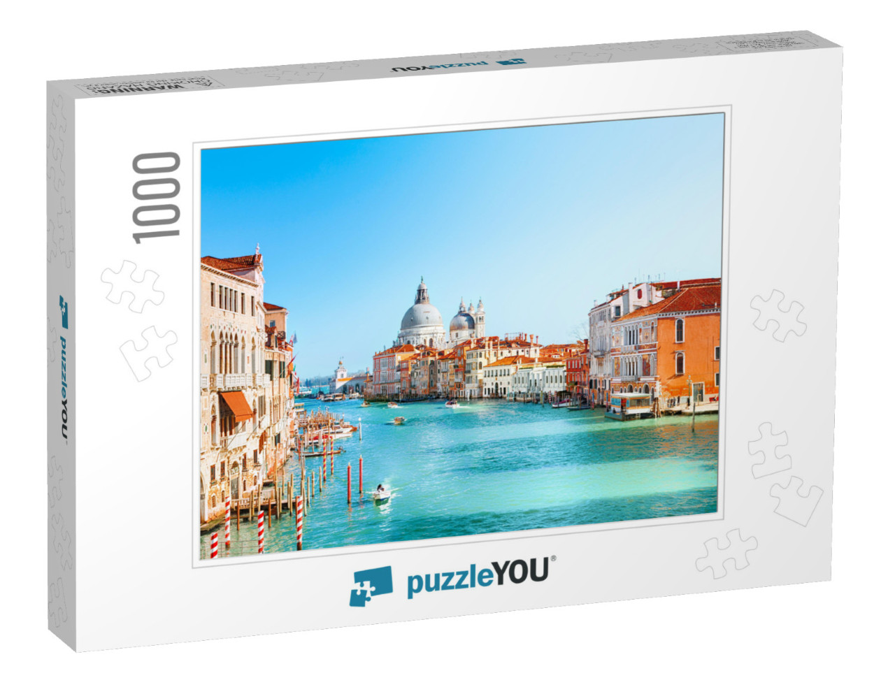 View of Grand Canal & Basilica Santa Maria Della Salute i... Jigsaw Puzzle with 1000 pieces