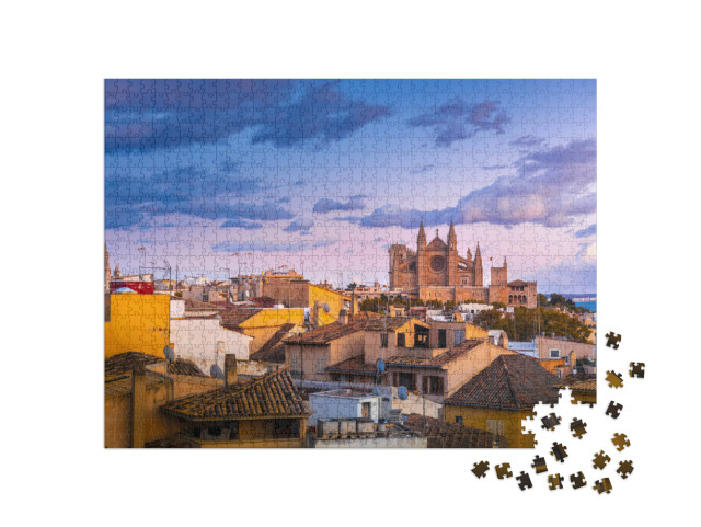 Panoramic View of Palma De Majorca, Mallorca Balearic Isl... Jigsaw Puzzle with 1000 pieces