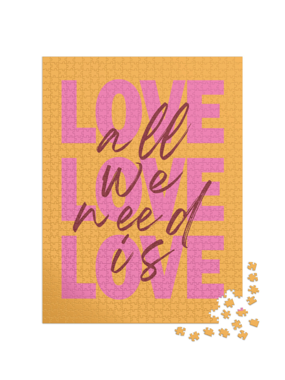 All We Need Is Love Jigsaw Puzzle with 1000 pieces