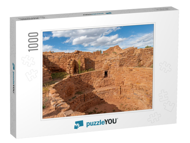 Usa, Colorado. Mesa Verde National Park, Stonewall Masonr... Jigsaw Puzzle with 1000 pieces