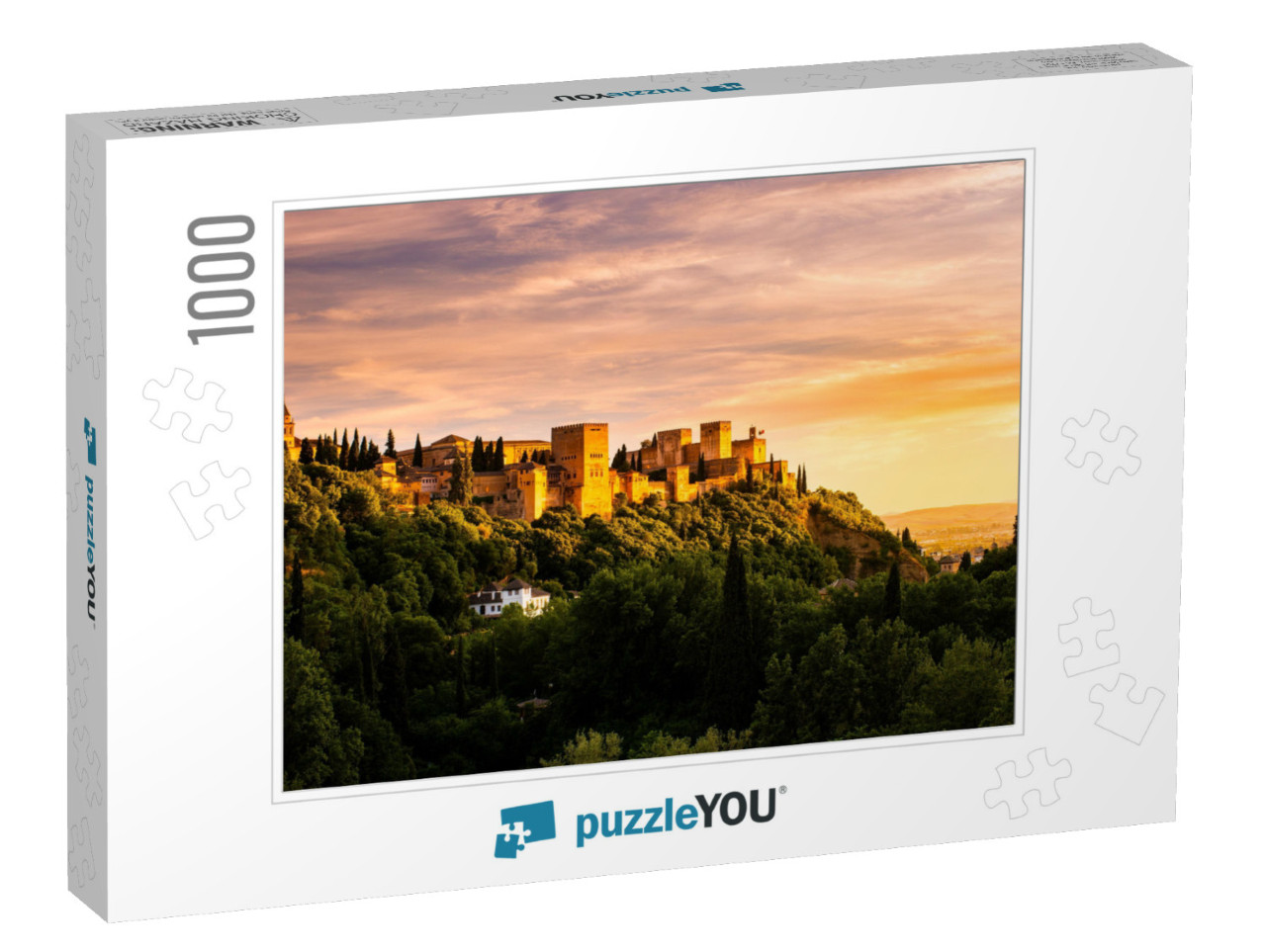 Beautiful Sunset View of Spain's Main Tourist Attraction... Jigsaw Puzzle with 1000 pieces