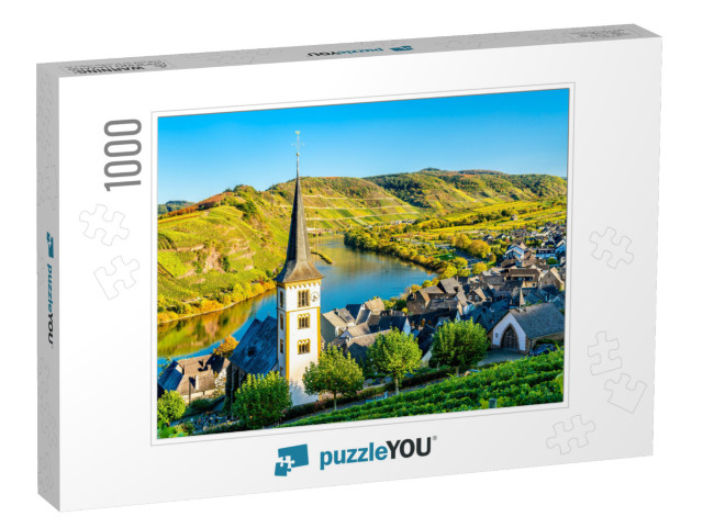 Saint Lawrence Church At the Bow of the Moselle River - B... Jigsaw Puzzle with 1000 pieces