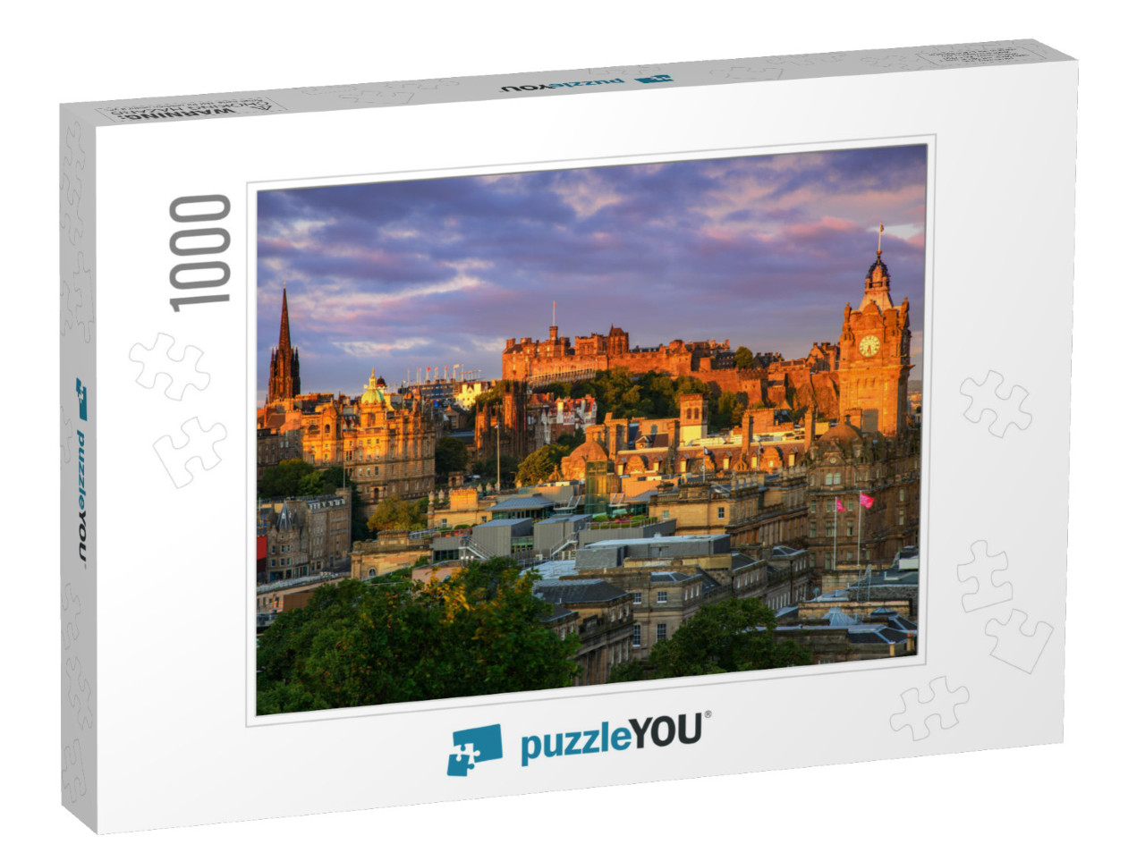 View of Edinburgh Castle from Calton Hill, Edinburgh, Sco... Jigsaw Puzzle with 1000 pieces