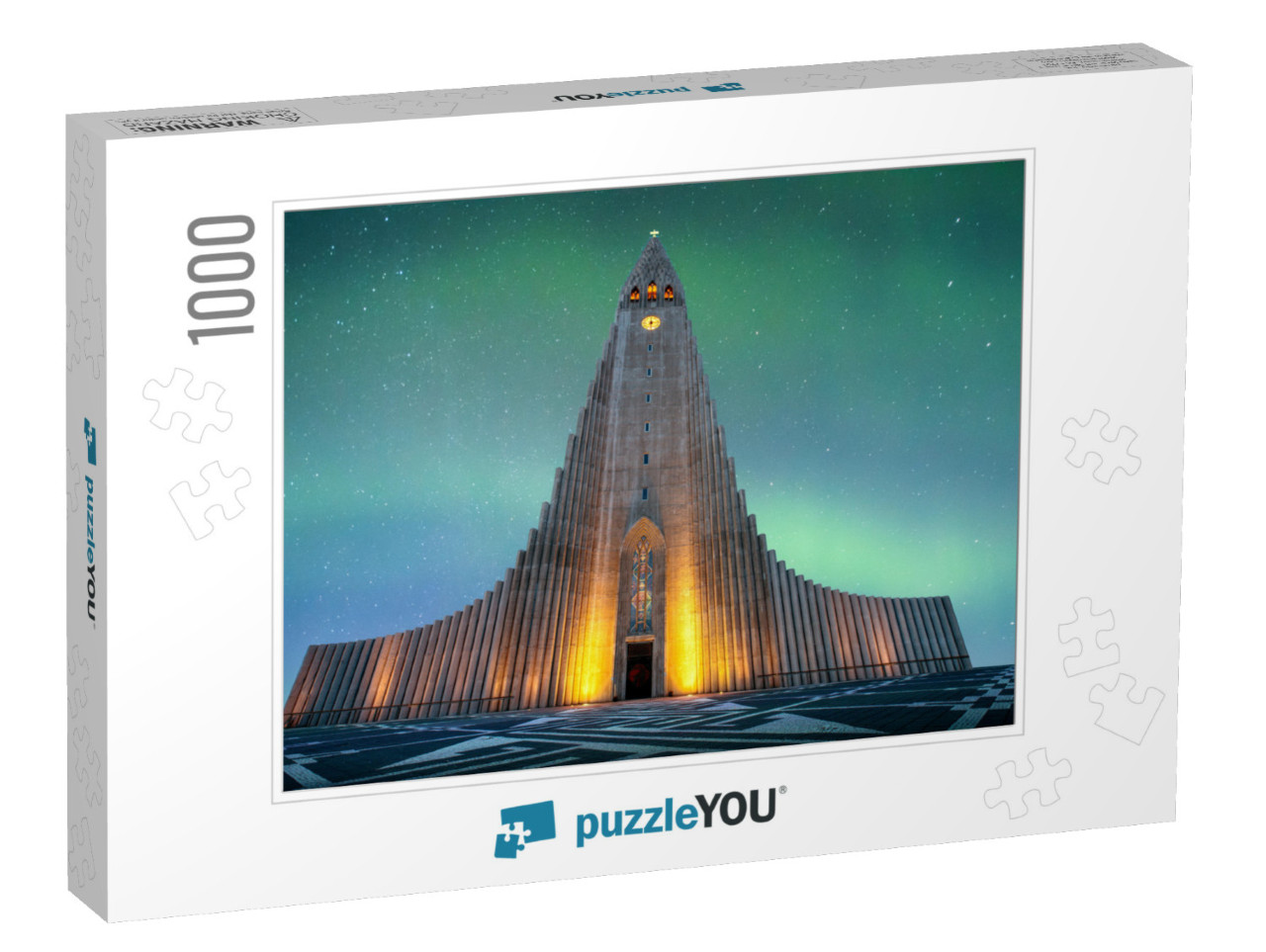 Hallgrimskirkja is a Lutheran Church of Iceland Church in... Jigsaw Puzzle with 1000 pieces