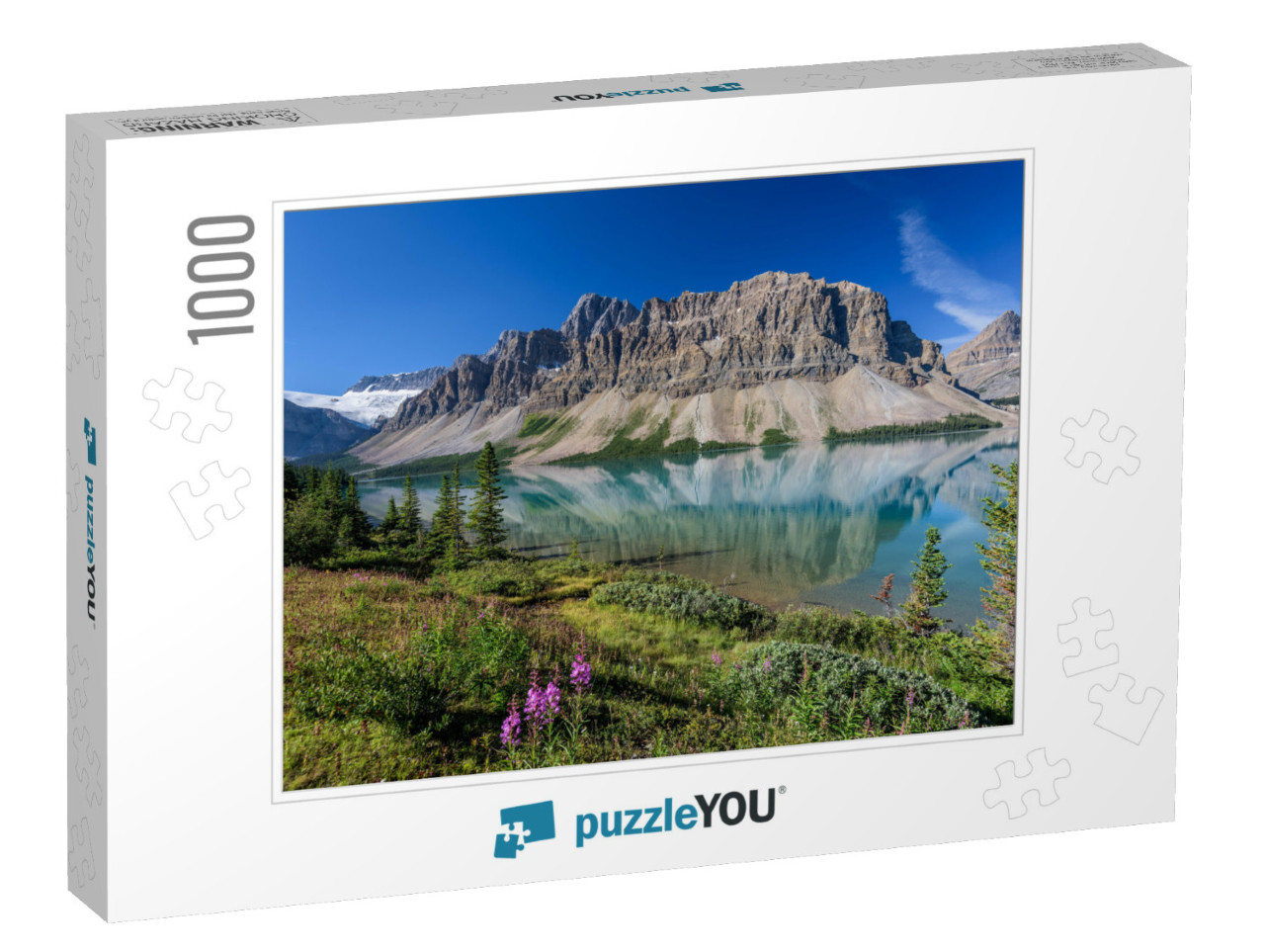 Beautiful Bow Lake in Banff National Park, Alberta, Canad... Jigsaw Puzzle with 1000 pieces