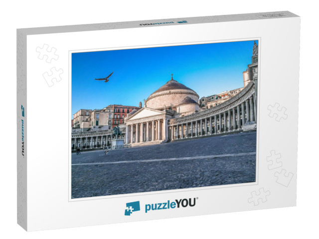 View of Piazza Del Plebiscito, Naples, Italy... Jigsaw Puzzle