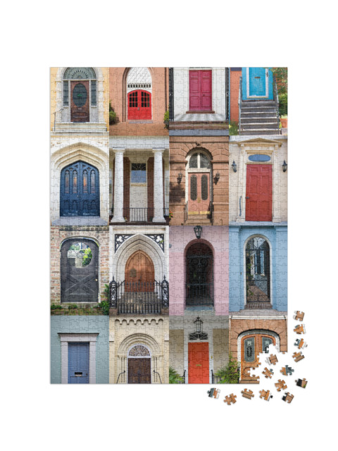 Doors of Charleston, South Carolina... Jigsaw Puzzle with 1000 pieces