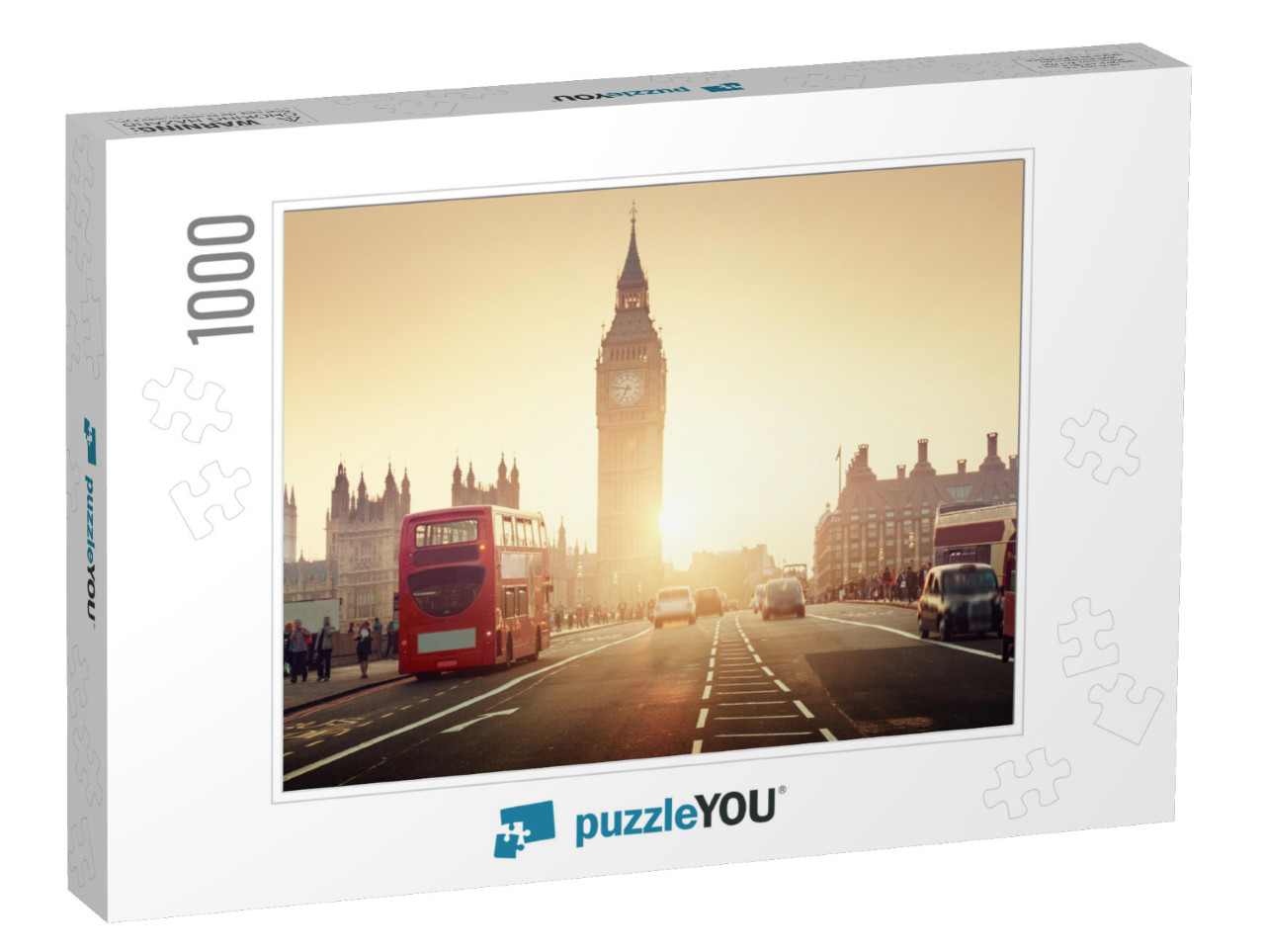 Westminster Bridge At Sunset, London, Ku... Jigsaw Puzzle with 1000 pieces