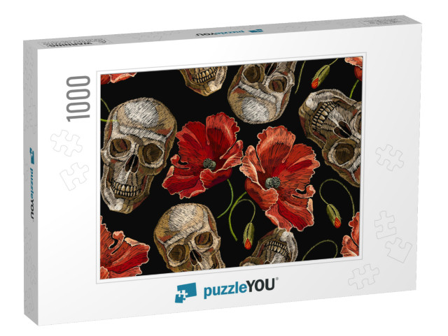 Dark Gothic Scenery with Old Crypt, Creepy T... Jigsaw Puzzle Jigsaw Puzzle with 1000 pieces