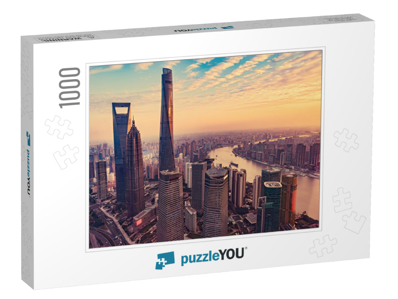 Aerial View of Shanghai City... Jigsaw Puzzle with 1000 pieces