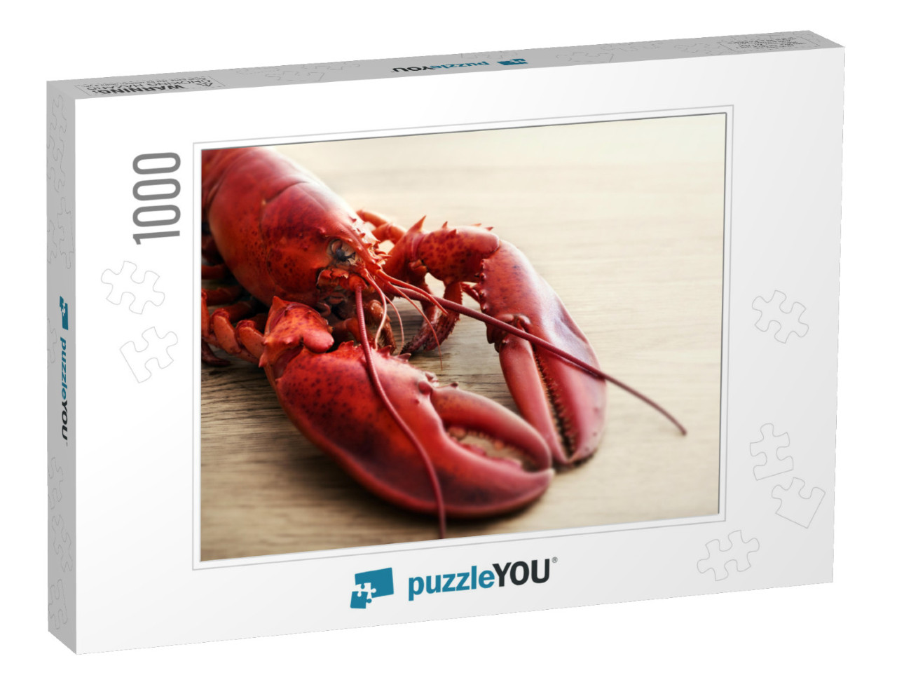 Red Lobster on Wood... Jigsaw Puzzle with 1000 pieces