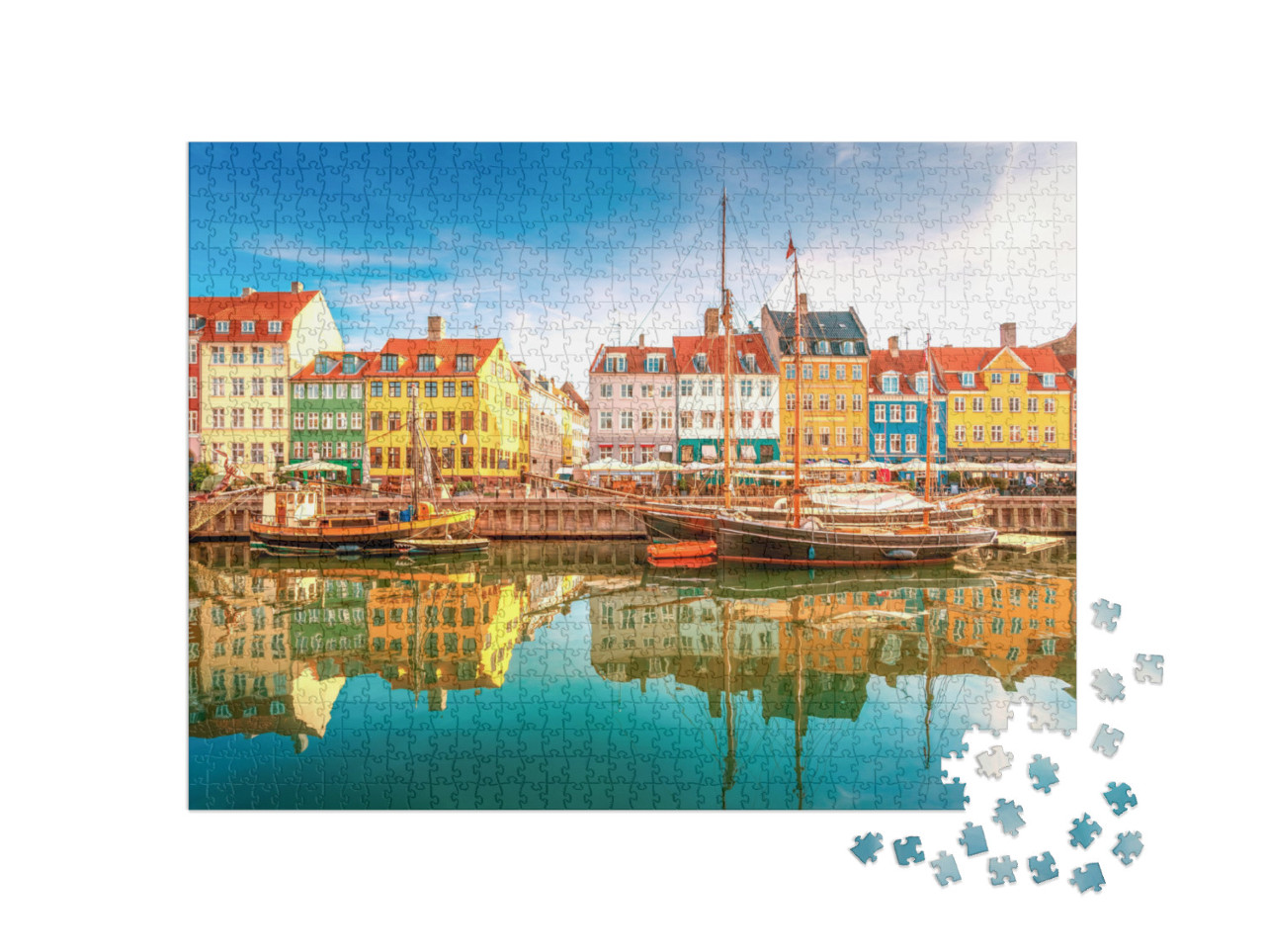 Nyhavn, Copenhagen... Jigsaw Puzzle with 1000 pieces