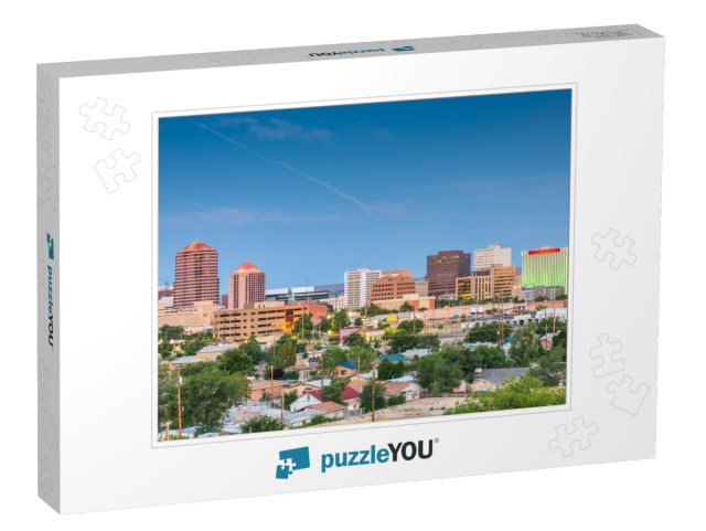 Albuquerque, New Mexico, USA Downtown Cityscape At Twiligh... Jigsaw Puzzle